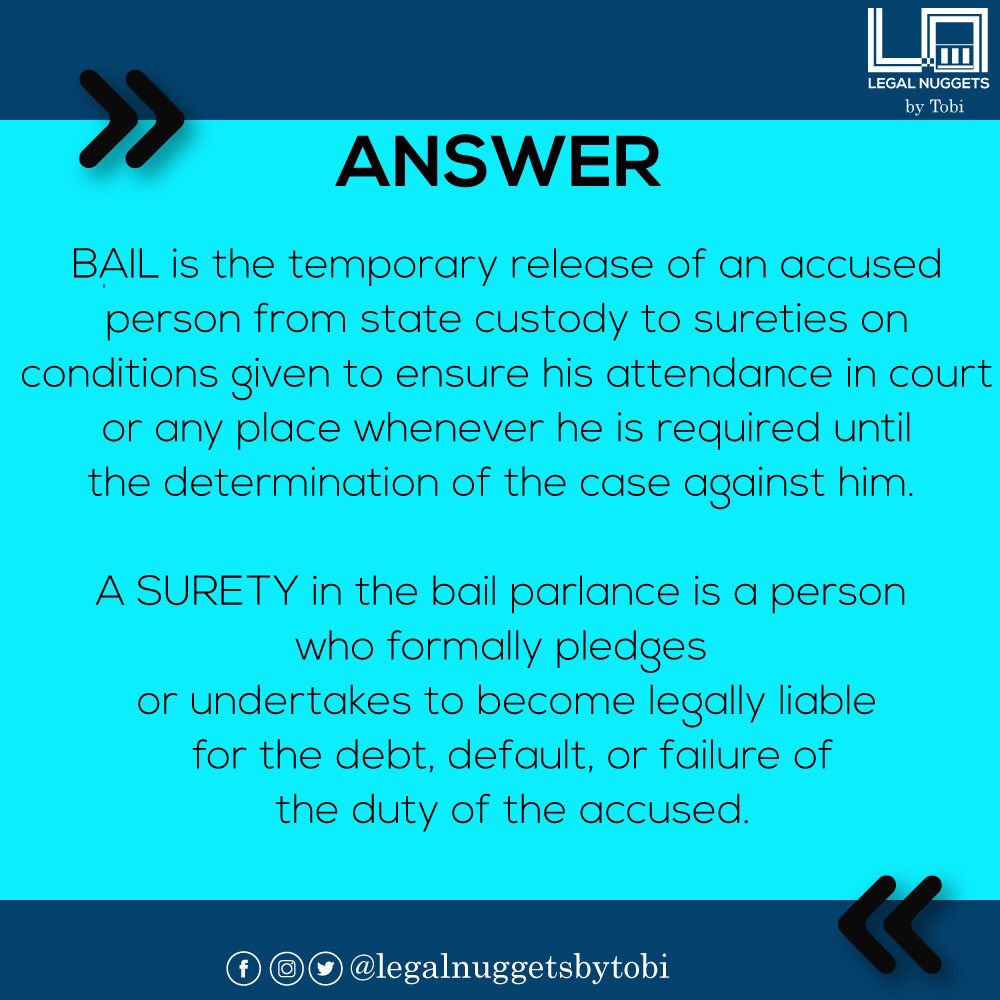 Have you ever heard the myth that women cannot apply for the bail of an accused or you have had the experience yourself? Read thread belowto stay informed and don’t forget for post your feedback by commenting below #law  #bail  #surety  #women  #StayHome    #StaySafeNigeria  #Legal