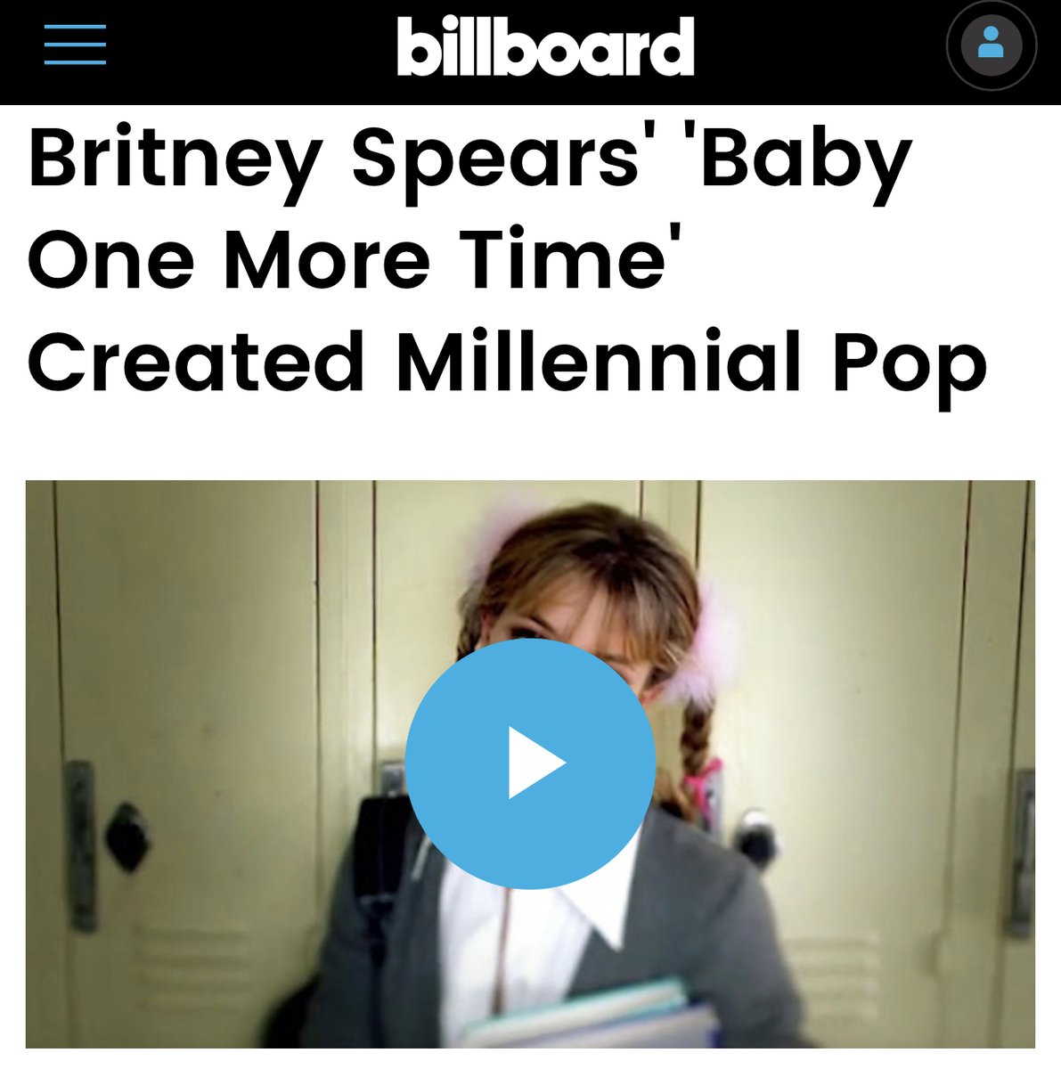 Billboard compared the impact of Britney with that of Michael Jackson and The Beatles. "Her debut single was a watershed in pop music; like similar game changers from MJ or The Beatles, there is pop prior to "...Baby One More Time, and there is pop thereafter."