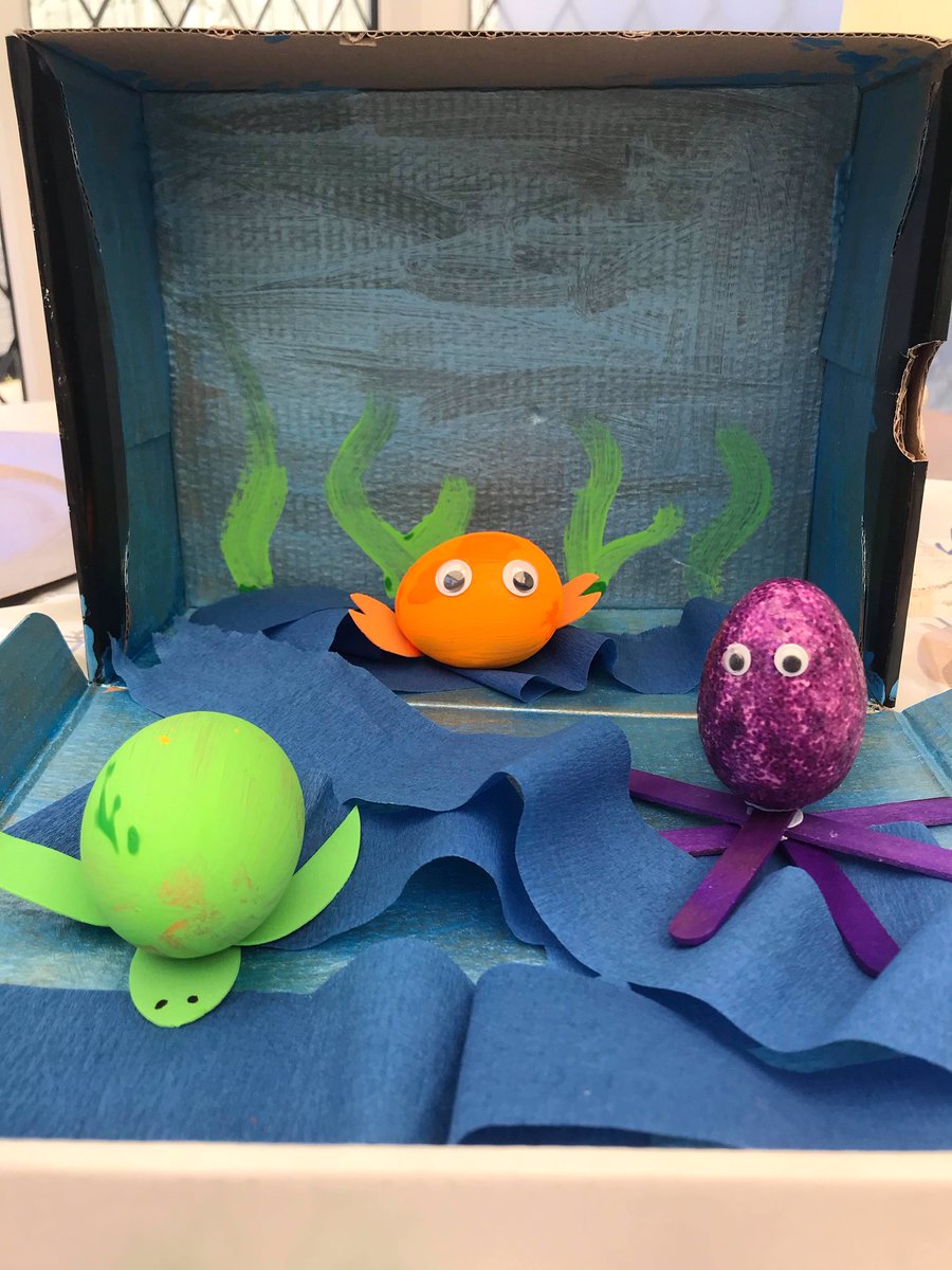 FairfieldAcad's tweet photo. ๐๐ We have our first entry for our egg decorating competition. Miss Fawcett and her two boys have created The Hungry Caterpillar and sea creatures in an underwater theme. 'Eggcellent' effort, well done!
Just a week left to go to get your entries in!
#bettergetcracking https://t.co/pvHZ95QLxF