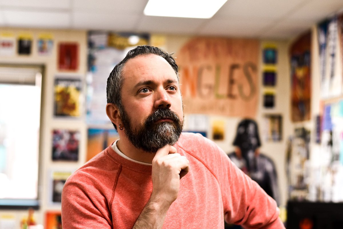 PLStudCo's tweet photo. You know @BeardedIngles? He is THE BEST student council advisor around, and though I’m slightly biased, it’s very true. Recently, Ingles was nominated as State Advisor of the Year AND Region 4 Advisor of the Year AND he is 1 of 8 finalists for National Advisor of the year! WOWZA! https://t.co/nNlGWj8gav