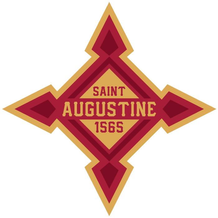 Saint Augustine 1565 - Original creationKits based on the Cross of Burgundy Spanish flag that flew over the city when it was founded. Coat of arms on the sleeve, sponsor is the Florida East Coast Railway.