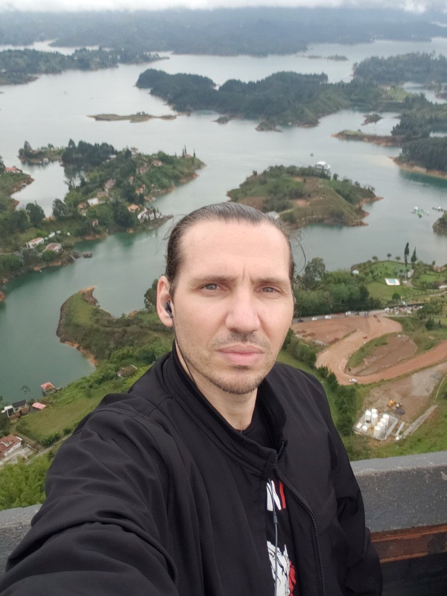 Snuck in a rare selfie. Piedra del Peñol, Guatapé, Colombia 