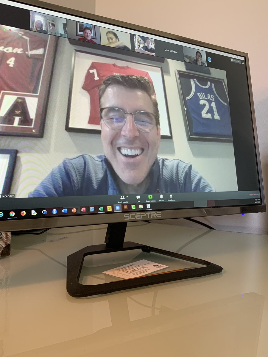 MercerEmmie's tweet photo. My sons enjoyed tagging along in @Jon_Wood21 marketing class to hear @ReceDavis. What a great sport he was with my 12-year old! Rece (Bama alum): “Anderson, what’s your prediction for Auburn this year?” His reply, “Well, first, they’re going to beat Bama. Again.” @CollegeGameDay https://t.co/gpOXKylEof