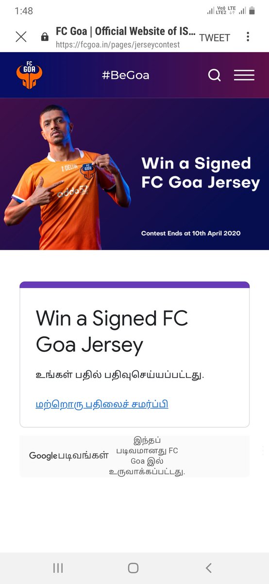 sengodan4's tweet photo. @FCGoaOfficial @eastlowerarmy @gaurarmy @fcgoafanclub Participated
#BeGoa #FCGDigitalContest @FCGoaOfficial
Join @Shrutikoorichh1 @ShainaArora1 @Sanjiv_34 @SweetyLohariwal @PritiNivoriya @prashanth_geeky @Raghavendra0703 @porwal_shilpi @PinkyDholakia @3Madhvi @Chinnarayudu98 @fotokiran @RamakrishnanI16 @3Madhvi @mysterioussu https://t.co/DWegQFV62n