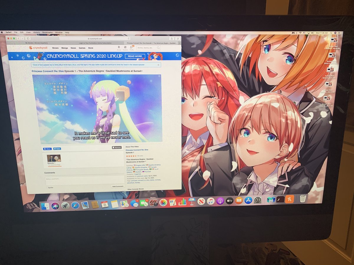 Does anyone know how i can take screenshots while watching anime on  @Crunchyroll on a desktop? We were able to do it but i think they did something to it and i can't anymore. first image is from Desktop & second is from my iPhone.