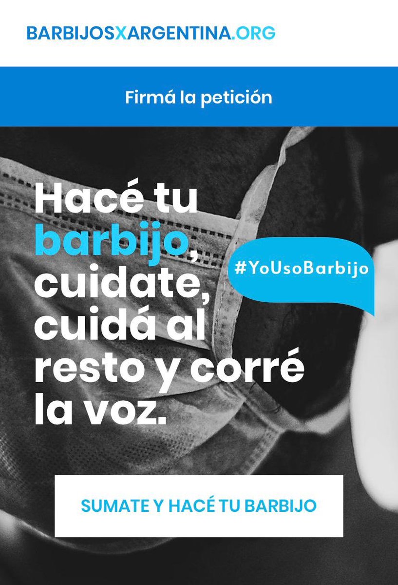 BarbijosXArgentina.org es una iniciativa de Civic House para promover el uso y confección de barbijos caseros para frenar el avance del COVID-19. Súmate y hacé tu barbijo. #Yousobarbijo 

barbijosxargentina.org