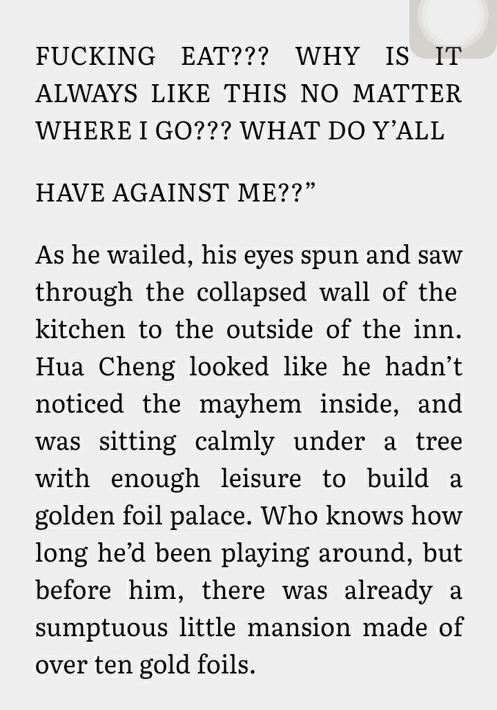 This def messier than Kingsman church fight shsksksksk this is 3 am ISTG I am screaming to my pillow lmaoooAnd bitty Hua Cheng on the tree minding his own business 