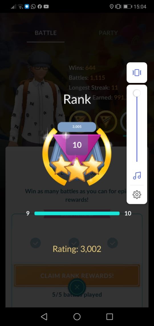 AlberSanchez20's tweet photo. Finally, after dropping my rating to 2820, I was able to get to Rank 10 of GBL before Master League. I was too excited so I took wrong the screenshot. https://t.co/BTyYQu9Z5l