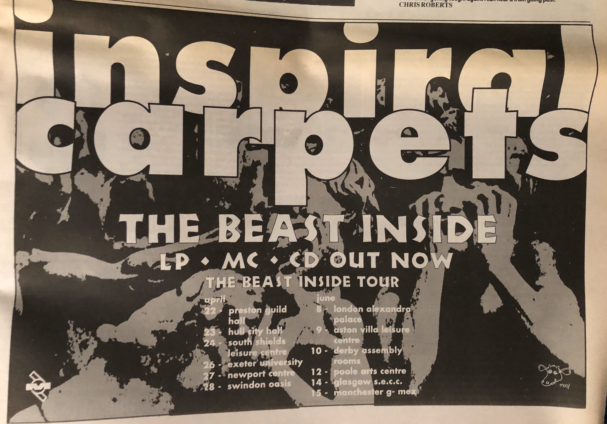 Inspiral Carpets Track 6 Here Come The Beast Beastinside The Bells Clint Those Bells This Was Also Recorded For The 4th Peel Session Who Came To The Shows Inspiralthursday T Co Vqadxkjgg7
