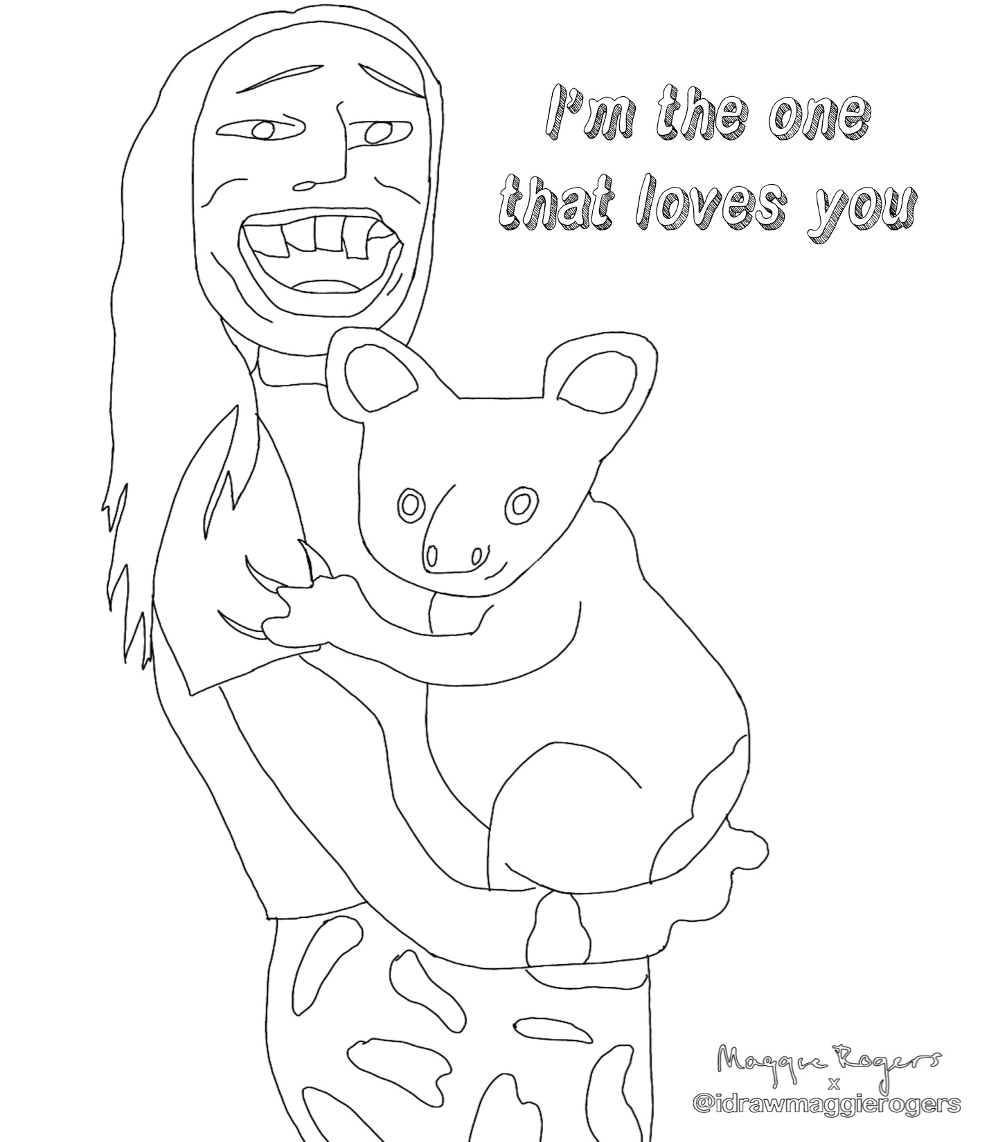 mr rogers coloring pages