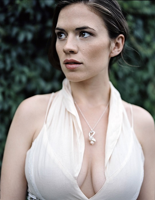 Here\s Hayley Atwell and her boobs 
 