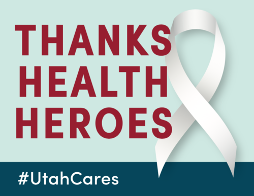 MarriottLibrary's tweet photo. We take this moment to recognize those medical professionals on the front lines during this stressful time. Thank you for the compassionate care that you provide. You are appreciated! #UtahCares https://t.co/qiBRZfcTpv