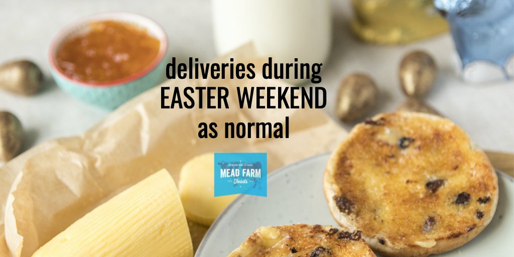Mead_Farm_Foods's tweet photo. Easter Weekend is nearly here 🐰
No changes to your milk deliveries.
Have a good Easter all, keep well.
💛 Mead Farm Foods Team 💛 https://t.co/c2vm3HUyBe