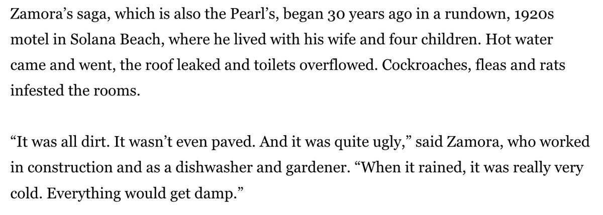 Let’s not forget who this hurts more than anyone else. Miguel Zamora, a dishwasher and construction worker, has been waiting for affordable housing in Solana Beach since 1999(!) — the deadline for it to be built under a legal settlement. (7/8)