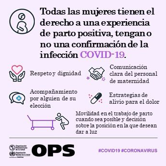 opsoms's tweet photo. Todas las mujeres tienen el derecho a una experiencia de parto positiva, tengan o no una confirmación de la #COVID19
🤱🏾🤱🏻🤱🏼🤱🏿 https://t.co/nqpDjVD9Ty