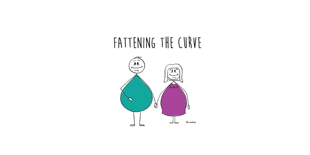 StickItCovid's tweet photo. We may be fattening our curves while we #FlattenTheCurve, but that's easy to fix. https://t.co/XOoOgIYMWO #StaySafe - order #takeout! https://t.co/Wz9lWVC6pN