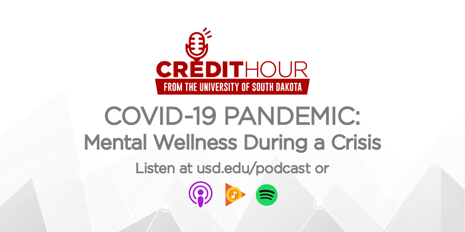 usd's tweet photo. On today's episode of #CreditHour, we sat down with Kari Oyen, Ph.D., a licensed psychologist and assistant professor of school psychology, to chat about maintaining mental and emotional wellness during a crisis situation. 🧠

Listen now 👉 https://t.co/tJFvH6rvnZ 🐾#YoteLife https://t.co/zK2l6XSKL5
