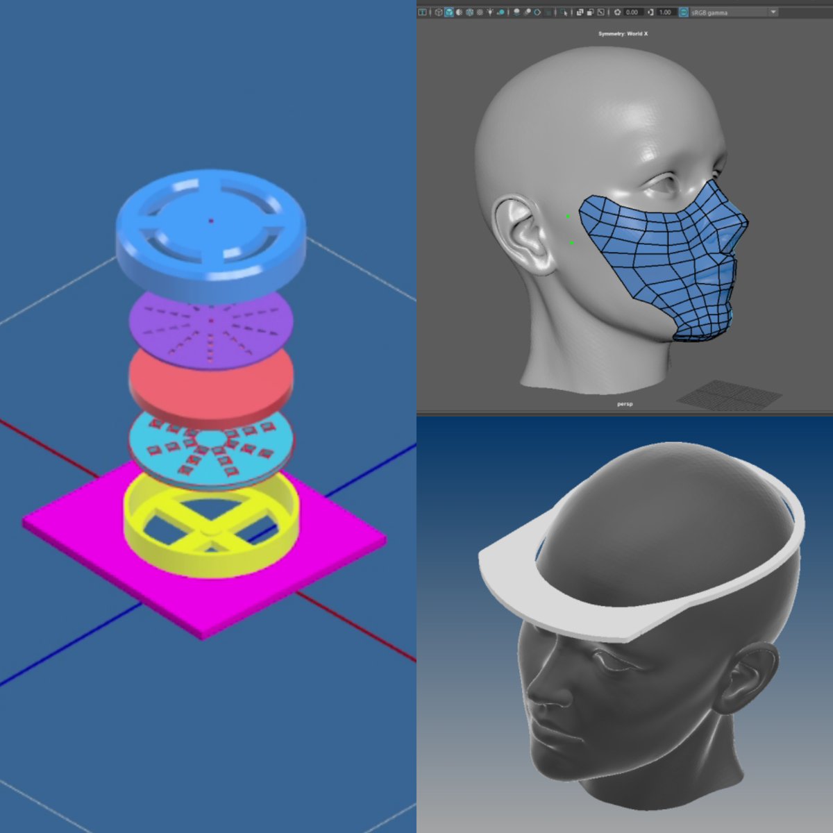 Spyder3D's tweet photo. We're proud to see #3DPrinting communities working to assist brave medical professionals fight #COVIDー19.

We're also excited to share a team of students from @dbhsorg &amp; @ElModenaHS are working together to create their own 3D-printed masks.

Learn more at https://t.co/D9QBVCJ8g2 https://t.co/dMKQaDAqHt
