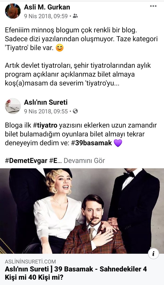aslininsureti's tweet photo. Malum tiyatrolar kapalı ama bu gelecek için plan yapmayacağız demek değil!
2 sene önce bugün bloga #39Basamak'ın yazısını eklemişim.
izlemeyenler corona ertesi planlarına eklesin 🎈 https://t.co/s64ZCqPzIq