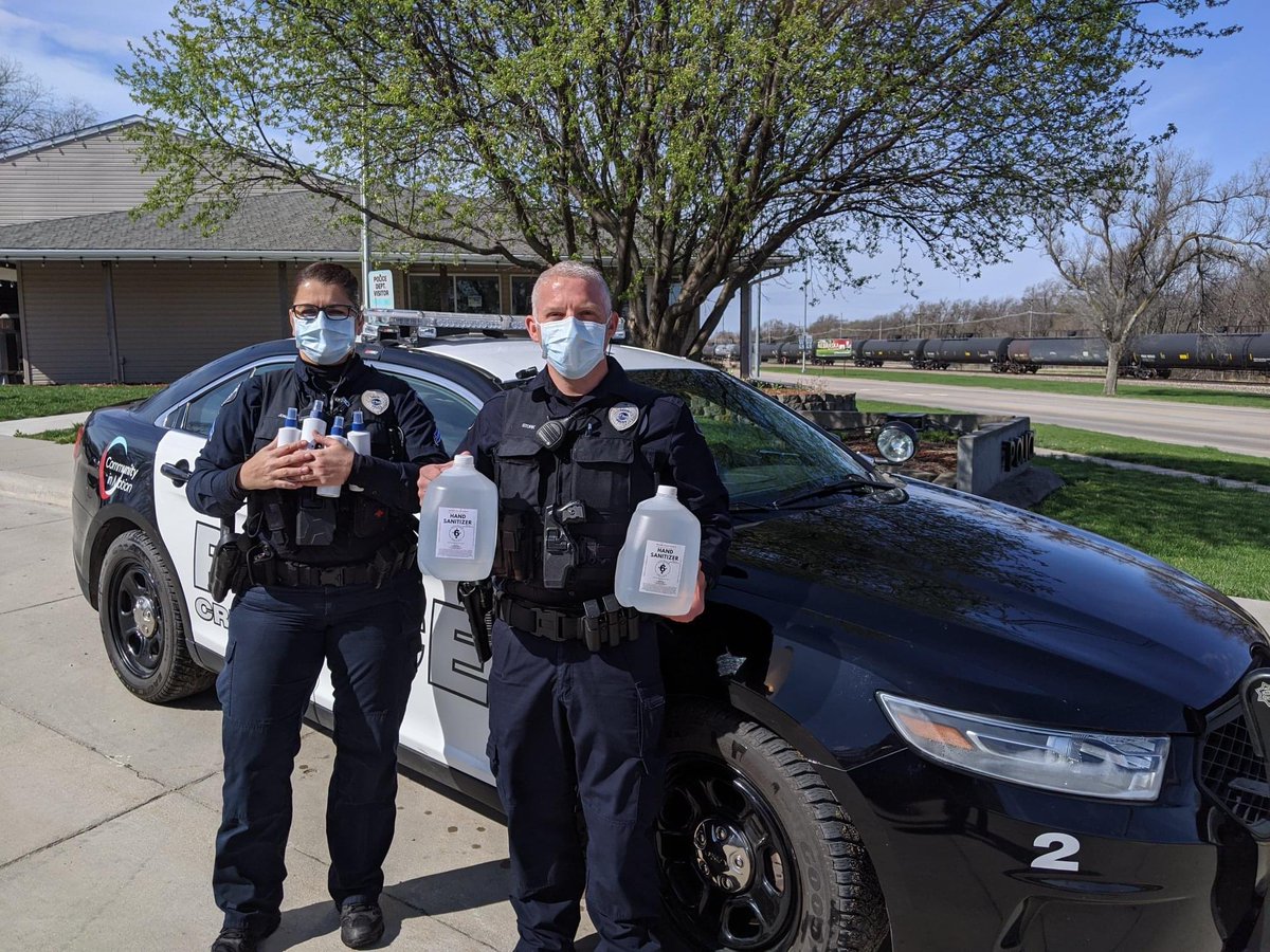 A tremendous thank you to the ladies and gentlemen of  Patriarch Distillers/Soldier Valley Spirits of La Vista for the donation of hand sanitizer! We go through the stuff pretty quick so having more on hand (get it, on hand) is much appreciated!