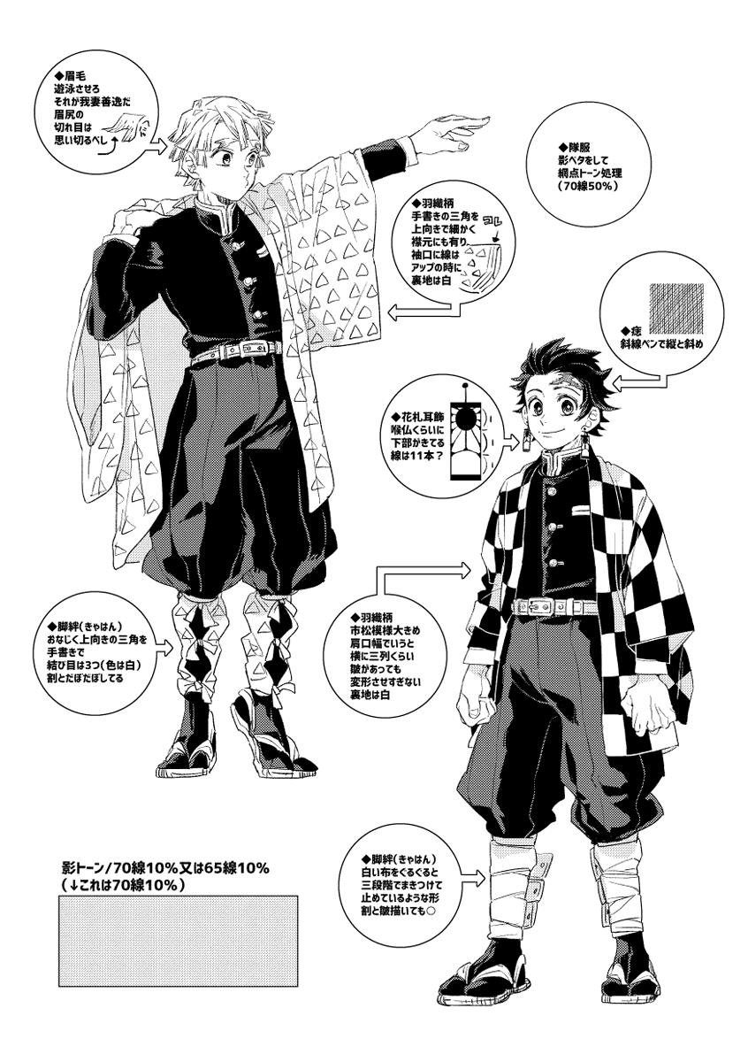 富岳のこ 個人的な隊服メモ 袴だとしたらサイドに抜け ないの変だしかといってズボンだとしたら形が不思議なので かるさん袴がより洋装に近づいたものだと仮定 そこに脚絆 足袋 草履 上着はシャツと学生服のような洋装 めっちゃ大正浪漫