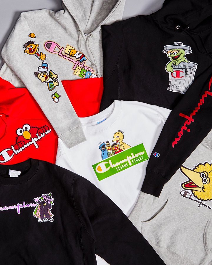 SOLELINKS on Twitter "Ad Sesame Street x Champion Reverse Weave