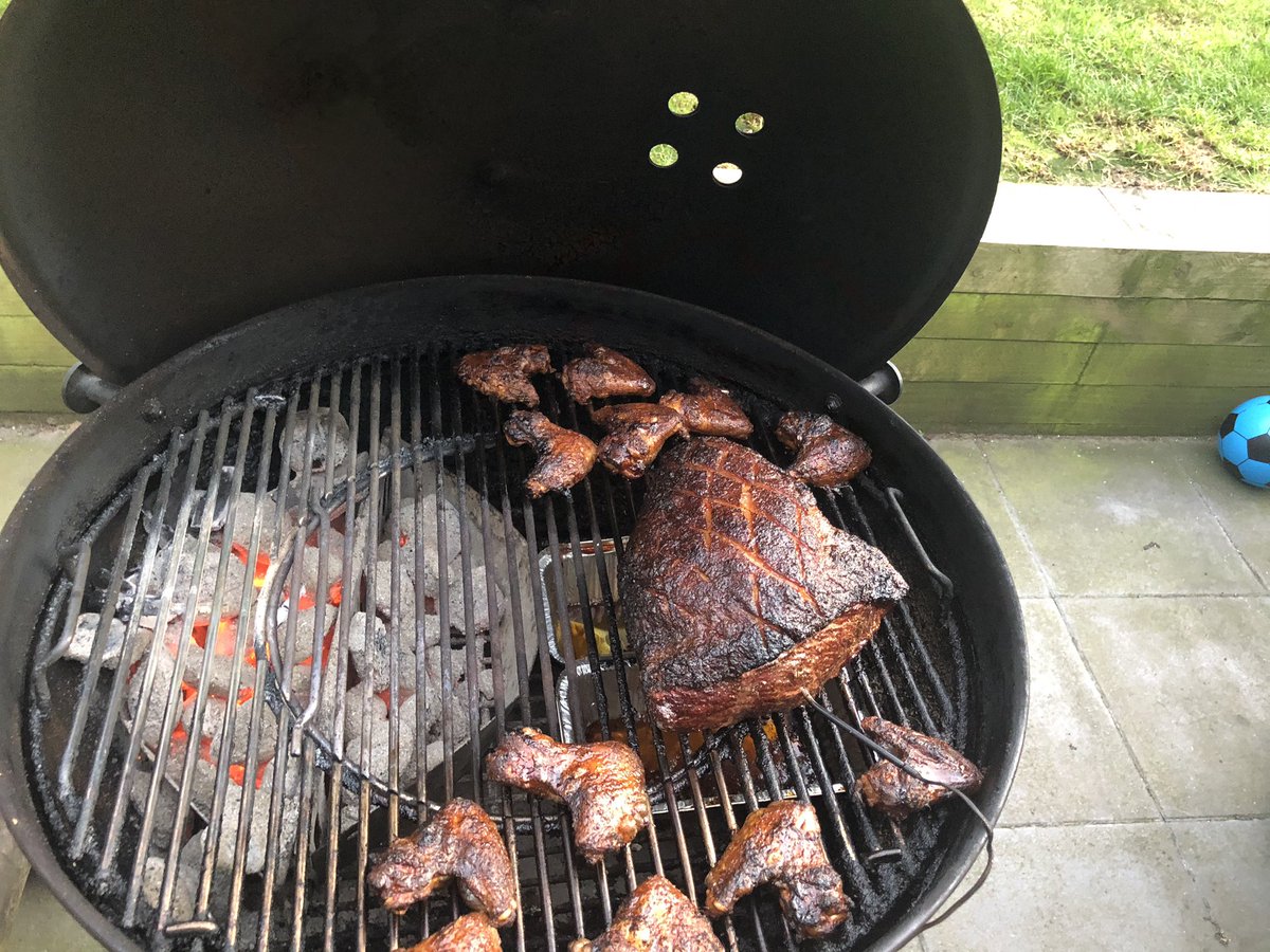 Starter of wings followed by Picanha both from <a href="/MeatMerchantMoi/">The Meat Merchant</a> grilled on @Weberbarbecues Lockdown survival mode 💪🏼