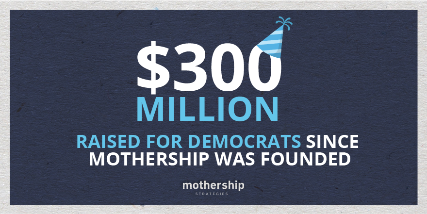 🗣BREAKING: Thrilled to announce that we've officially raised over $300 MILLION for Democrats since we started 5 years ago! This milestone is a testament to our hardworking staff and remarkable clients. We couldn't have done it without each and every one of you. 🎉🥂