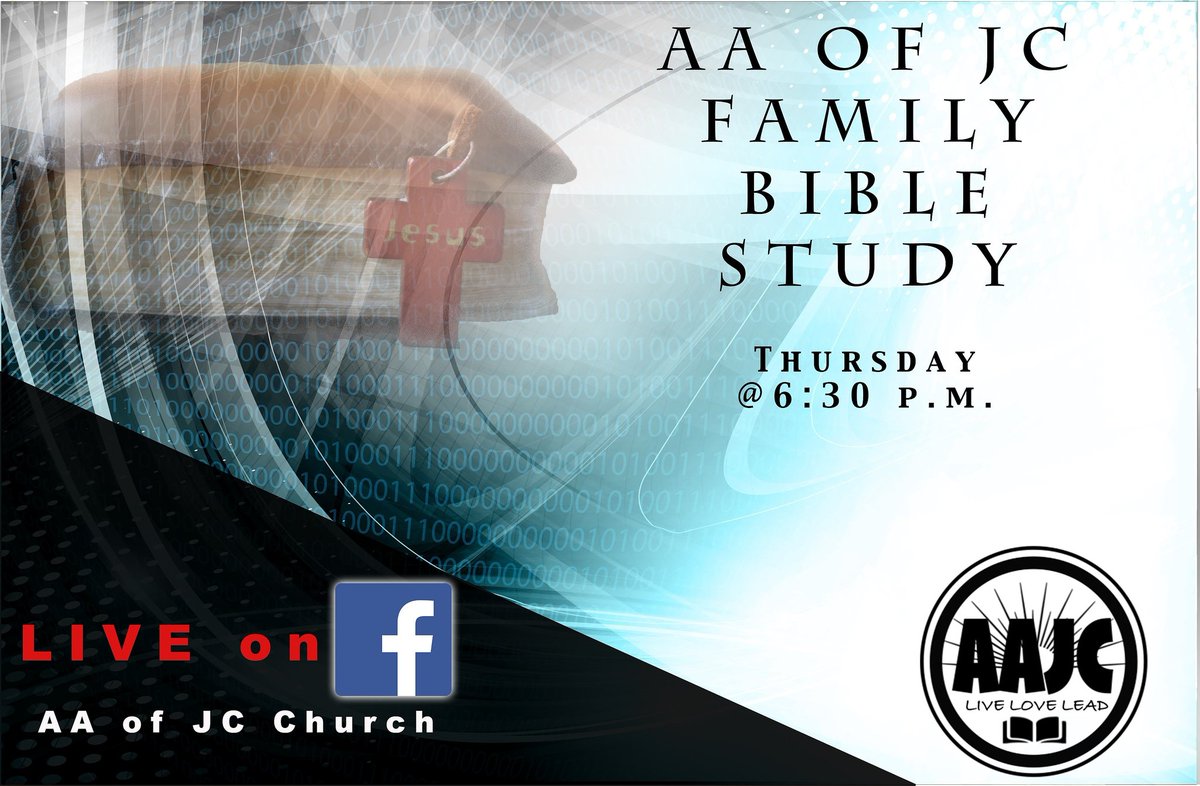 aaofjc's tweet photo. Tonight! Join us live for the word of God on the AA of JC Church Facebook page. https://t.co/LP9wkKENX2