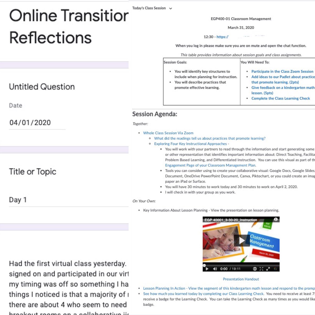 mgs_ryan's tweet photo. I’m taking time to reflect on my work as we have transitioned totally online learning.  It’s one way I am #intellectualizing my practice and pushing myself.  How are you using this experience to grow and learn as an educator? #wcuemge @WCU_CESW https://t.co/WEKe1WlGcn