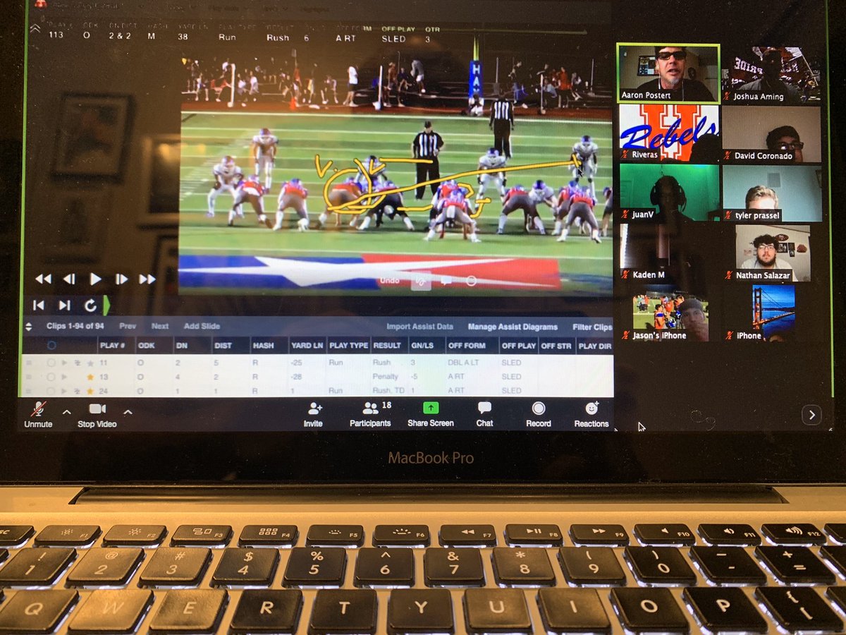 Coach Postert (@coachpostert) on Twitter photo OLine Meeting on Zoom. The boys are great ready‼️ #AllGasNoBrakes @HHSREBELS <a href="/Coach_IRod/">Isaac Rodriguez</a> <a href="/LesGoad/">Les Goad</a> <a href="/CoachHolmG/">Dave Holmgreen</a> <a href="/coach_aming/">Coach Aming</a> OLine Meeting on Zoom. The boys are great ready‼️ #AllGasNoBrakes @HHSREBELS <a href="/Coach_IRod/">Isaac Rodriguez</a> <a href="/LesGoad/">Les Goad</a> <a href="/CoachHolmG/">Dave Holmgreen</a> <a href="/coach_aming/">Coach Aming</a>