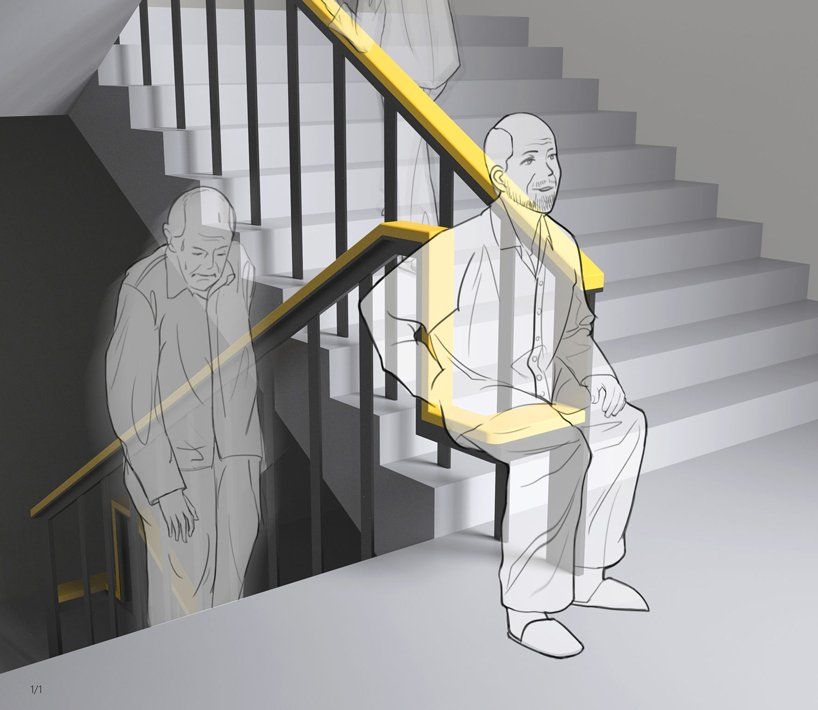 simple handrail redesign lets older users rest for a while when climbing designboom.com/design/rest-fo…