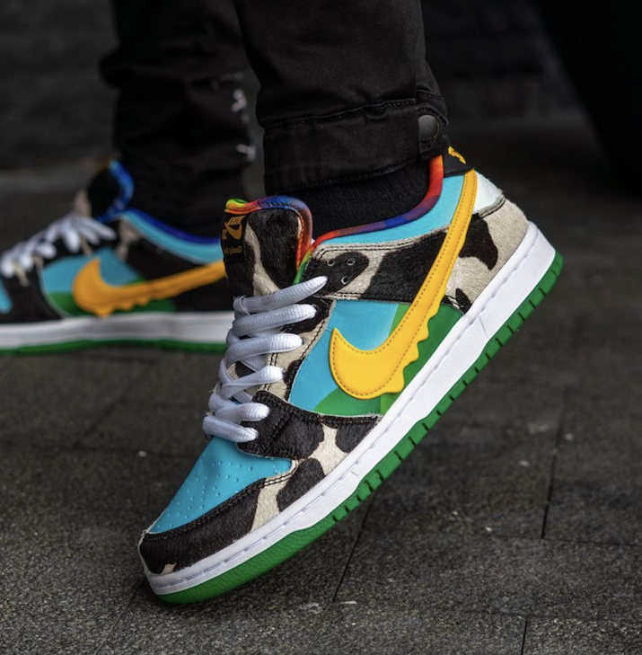 ben and jerry dunks on feet