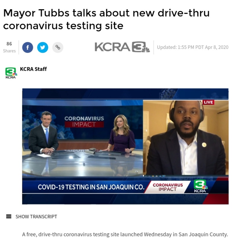 Shout out to one of my favorite mayors  @MichaelDTubbs. Universal basic income, free testing sites, and more are just some of the ways he is leading Stockton, CA. Thank you for your leadership!  #Covid_19