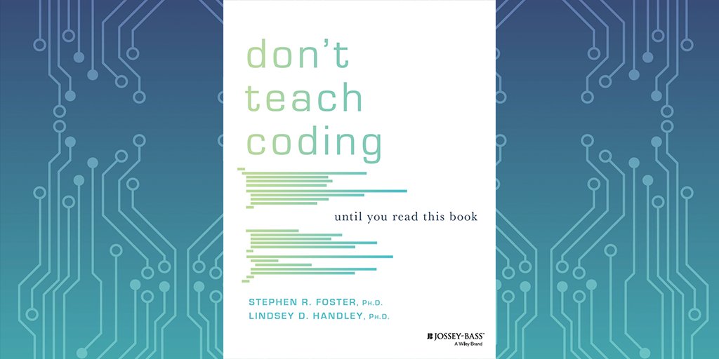 LindseyDHandley's tweet photo. Looking for a book to read in quarantine? @s_r_foster and I wrote a book on computer science #education that explores the history of #programminglanguages, how our brains learn them, and how we can be of best service to our students. https://t.co/rkbPE3Qej3 #csforall #csed #cs https://t.co/Ut2nlB5oep