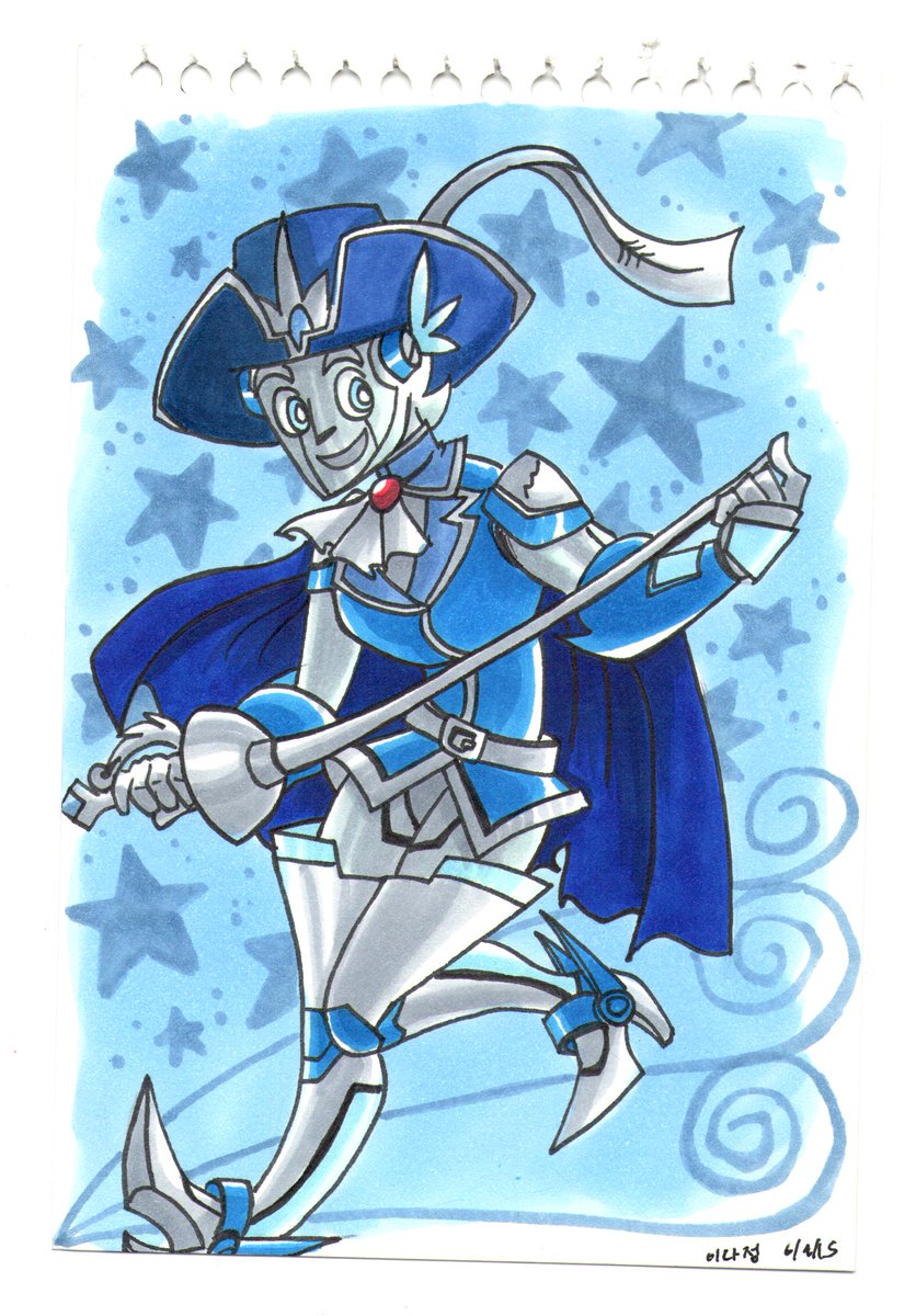The comic revolves around the titular character, the crown Prince Aquamarine (Marine for short) and his quest to find pieces of a magical Core lodged inside of him to save his home. He's naive and unknowing beyond his gilded life, but also stubborn and kindhearted.