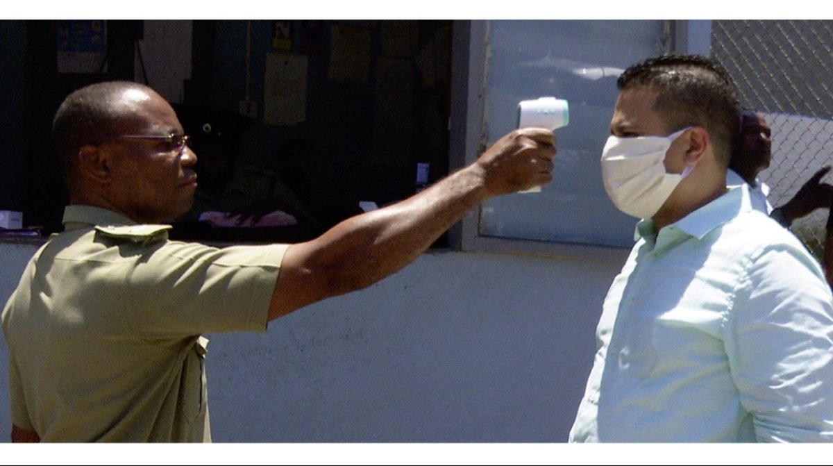 matthewsamuda's tweet image. Today I toured the Correctional facilities of Rio Cobre and Richmond Farms. 
I was happy to see entry protocols were being observed as it relates to keeping #Covid19 out of our facilities.
#TemperatureChecks
#ScreeningQuestionnaires
#Handwashing 
@mnsgovjm