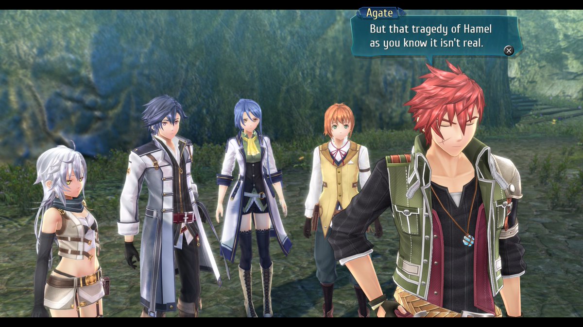 I& #39;m going to take a swing and say Ash is going to be another survivor, given he mentions "flower and flames" are in his past and an NPC in Palm talks about "Hamel flowers"   #TrailsofColdSteelIII