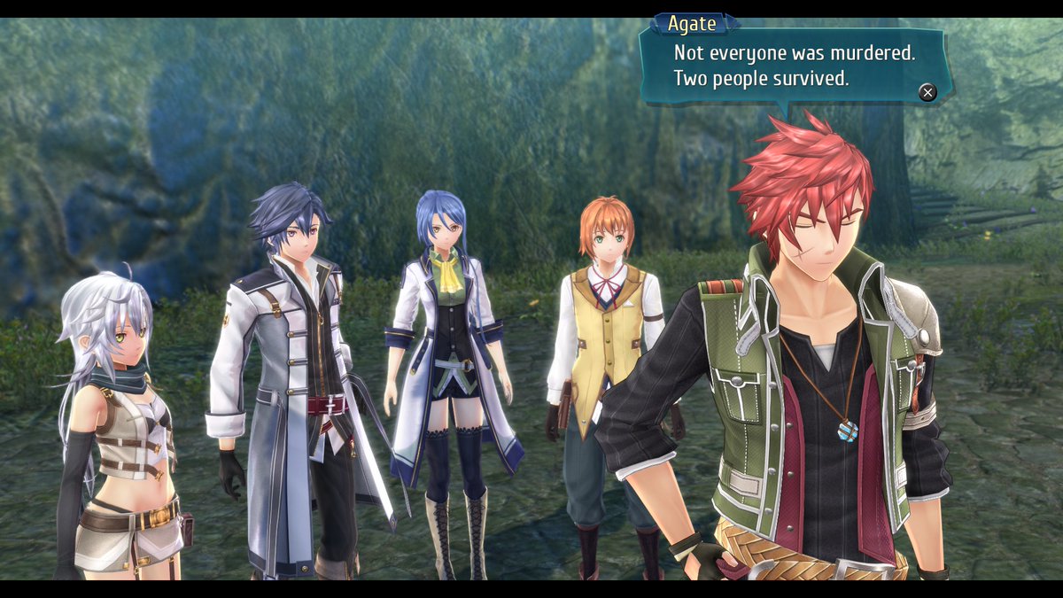 I& #39;m going to take a swing and say Ash is going to be another survivor, given he mentions "flower and flames" are in his past and an NPC in Palm talks about "Hamel flowers"   #TrailsofColdSteelIII