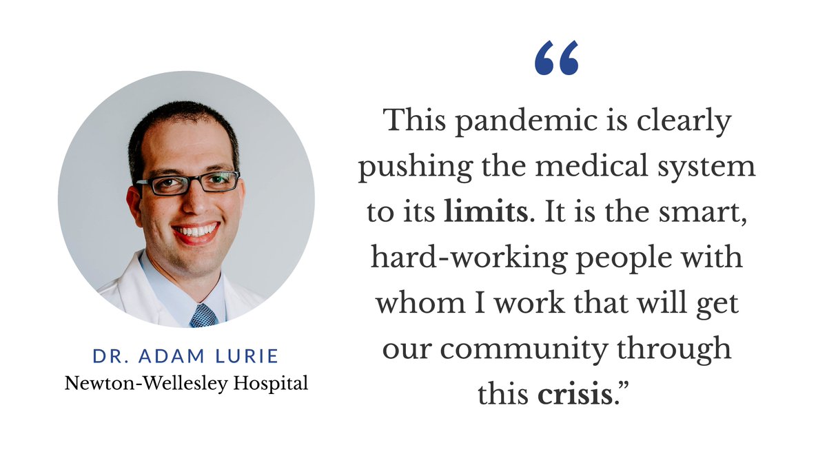 Proud to share the 8th installment in our Heroes on the Front Line series, amplifying the urgent, eloquent messages of #Massachusetts doctors, nurses, NPs and PAs. Today,  Dr. Adam Lurie of <a href="/newtonwellesley/">Newton-Wellesley Hospital</a> talks to <a href="/BCBSMA/">Blue Cross MA</a>'s  <a href="/jcolbertMD/">James Colbert</a>.  
coverage.bluecrossma.com/article/heroes…