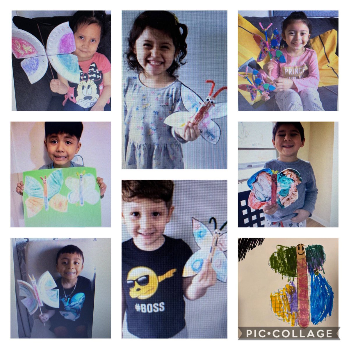 martinezprek's tweet photo. Although we may not be in the classroom, our preschool students still are learning and creating! Check out Apollo Preschool’s butterfly art project!🌞 🦋 https://t.co/FZ3pWmjWcV
