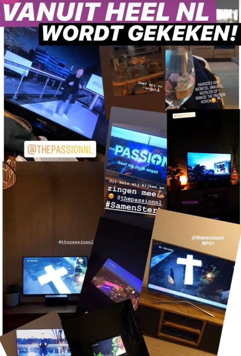 AadKolthof's tweet photo. Een bijzondere uitzending van #ThePassion vanavond #tp20. Mooie beelden, erg goed gepresenteerd door #johnnydemol en met natuurlijk het beste nummer; #WitLicht door #JeroenvanKoningsbrugge uit #TP15 in #Enschede... https://t.co/CJkZuxinNm