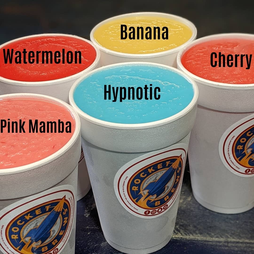 TexasBlends's tweet photo. Taste From Outer Space 🚀 TO-GO! | Try @TexasBlends -> Via: @BrewsRocket 🚀 <- Follow! - Amarillo, TX #texasblends #premiumfruitmix #itsinthemix #realfruit #drinkmix #NOTPREMIX #rocketbrews #daiquiri #margarita #frozendrinks #daiquiristogo #amarillo #texas https://t.co/EcTXga1LEQ