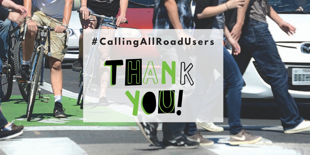 Keep the conversation going! If you have any questions for our experts, please don’t hesitate to tag them &amp; use #CallingAllRoadUsers. We want to be your resource for transportation safety. If there is a topic that we did not cover, reply to let us know. We’ll follow up.