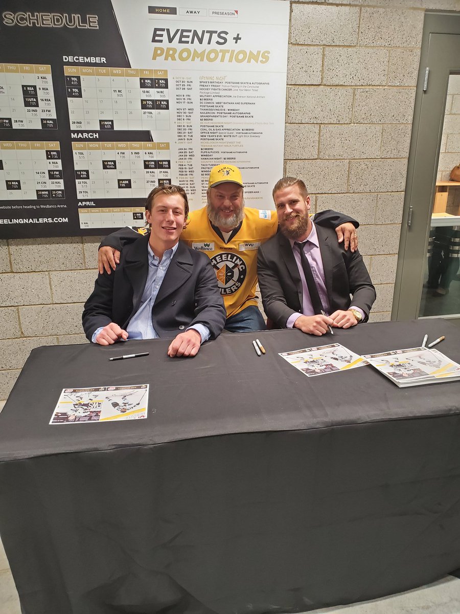 JerryFish73's tweet photo. @ECHL I'm a super fan of @WheelingNailers. I've been going to games since 2011 and been a season ticket holder for the last 3 years and a member of the Wheeling Nailers Booster Club. I'm the Chairman of Transportation with the Booster Club and like to talk with the players at games. https://t.co/1EEGe0xVUU