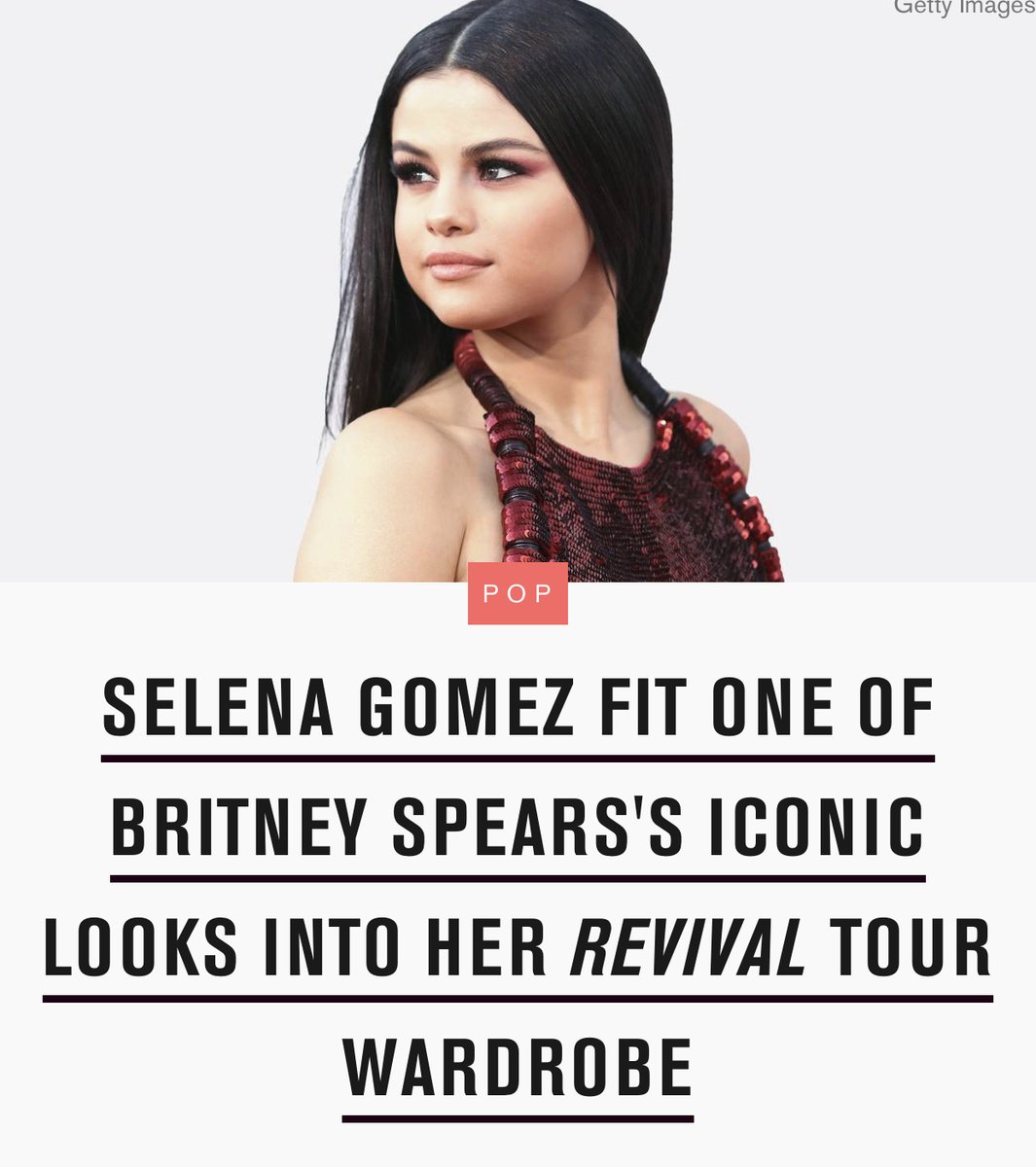Britney has influenced Selena& #39;s music, performances and visuals. Most recently, she inspired the "Look At Her Now" music video.
