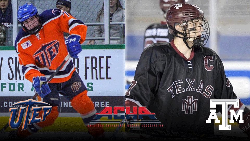 ACHAMensD2's tweet photo. #ACHA M2 Best Jersey

• West Region

(7) Texas El Paso vs. (10) Texas A&amp;M 

Vote below! #JerseyMadness https://t.co/gfpj2sr33Y