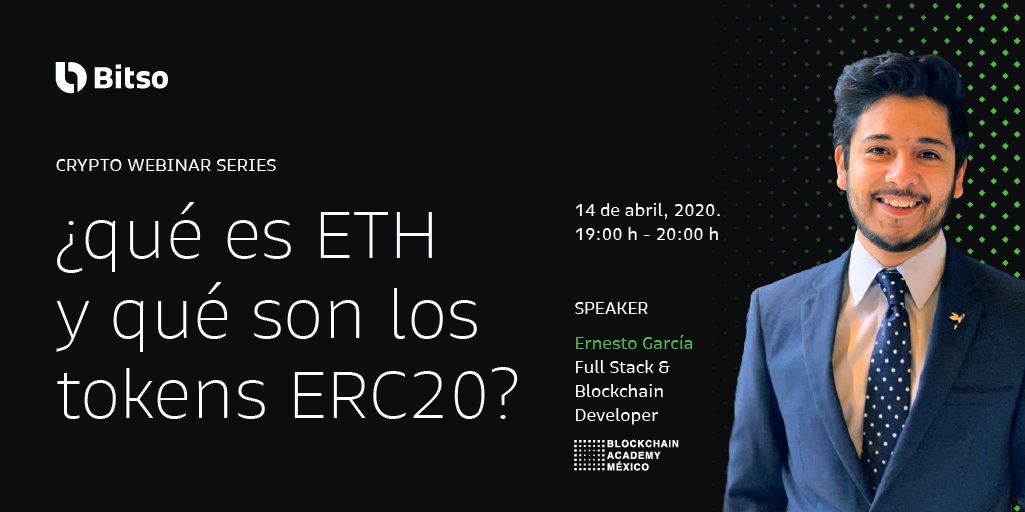 blockdemy's tweet photo. 🔥Crypto Webinar Series by @Bitso!
Te recordamos que el próximo martes 14 de abril tendremos el webinar, ¿Qué es ETH y los tokens ERC20? 🚀
Regístrate en 👉: https://t.co/Ug4efaNDTC
#blockdemyEvent
#CryptoWebinarSeries https://t.co/exQ3KhNB4i