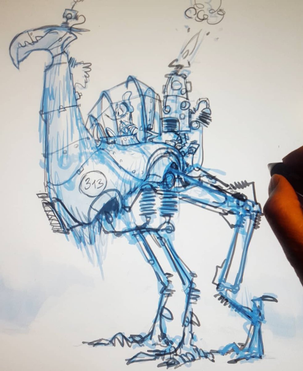 papierwanderer's tweet photo. Le Garage de #DonaldDuck - the all new three legged '313', rough sketch preview https://t.co/SzwPwt4fAr
---
#parodyart #86yearsdonaldduck #parodytribute #characterconcept #visualdevelopment #roughlayout https://t.co/wQ2lsB8Nrw
