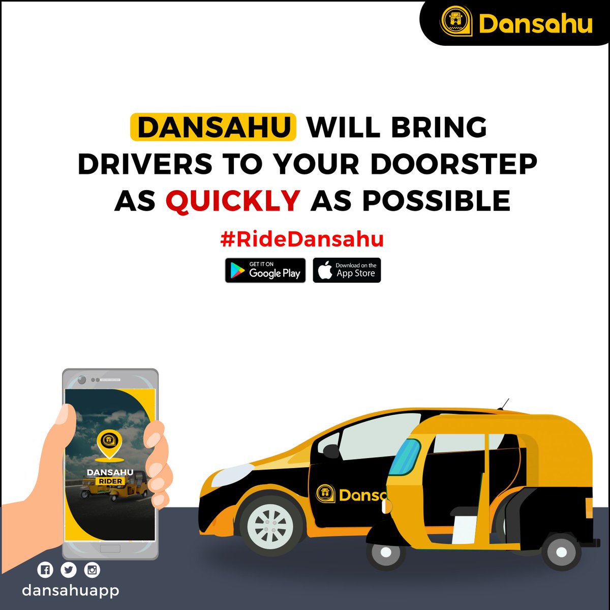 SkinnyBoi001_'s tweet photo. For easy movement around Kano city and Jos, I recommend you use #DanSahu. Because of its numerous benefits over ordinary napep. Install the app today and enjoy! #RideDanSahu #RideWithDanSahu https://t.co/hSewsfI1Bv